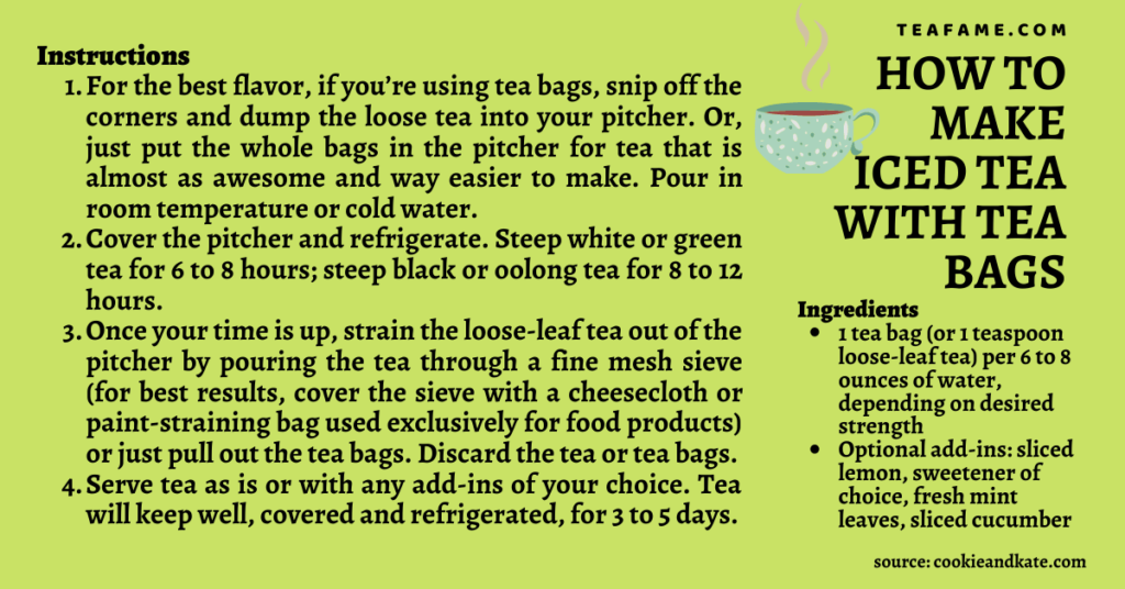 5 Tips On How To Make Iced Tea With Tea Bags Instantly TeaFame   How To Make Iced Tea With Tea Bags 1024x536 